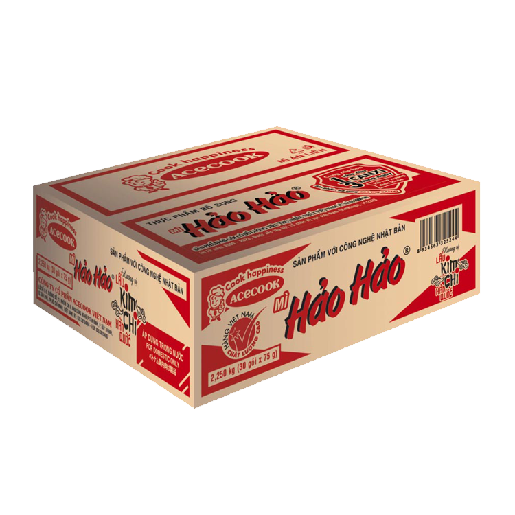 Thùng 30 gói mì Hảo Hảo hương vị lẩu kim chi Hàn Quốc 75g