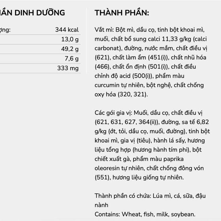 Thùng 30 gói mì Hảo Hảo sa tế hành tím 75g