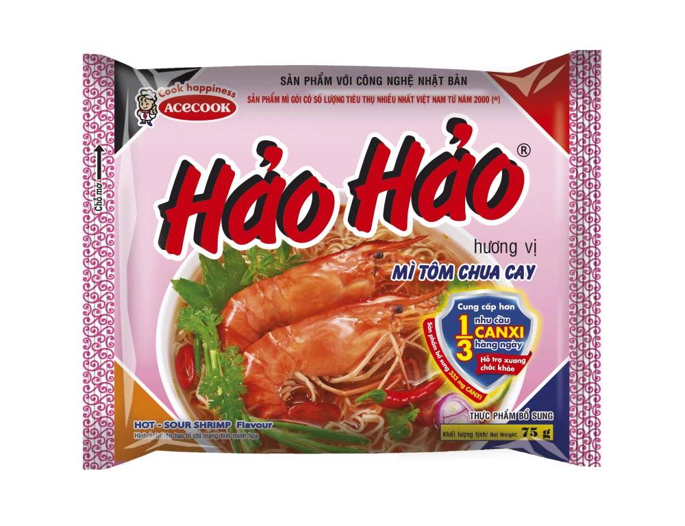 Thùng 30 gói mì Hảo Hảo tôm chua cay 75g