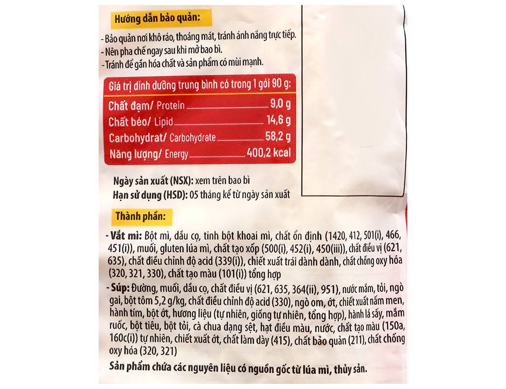 Thùng 30 gói mì Kokomi 90 tôm chua cay 90g