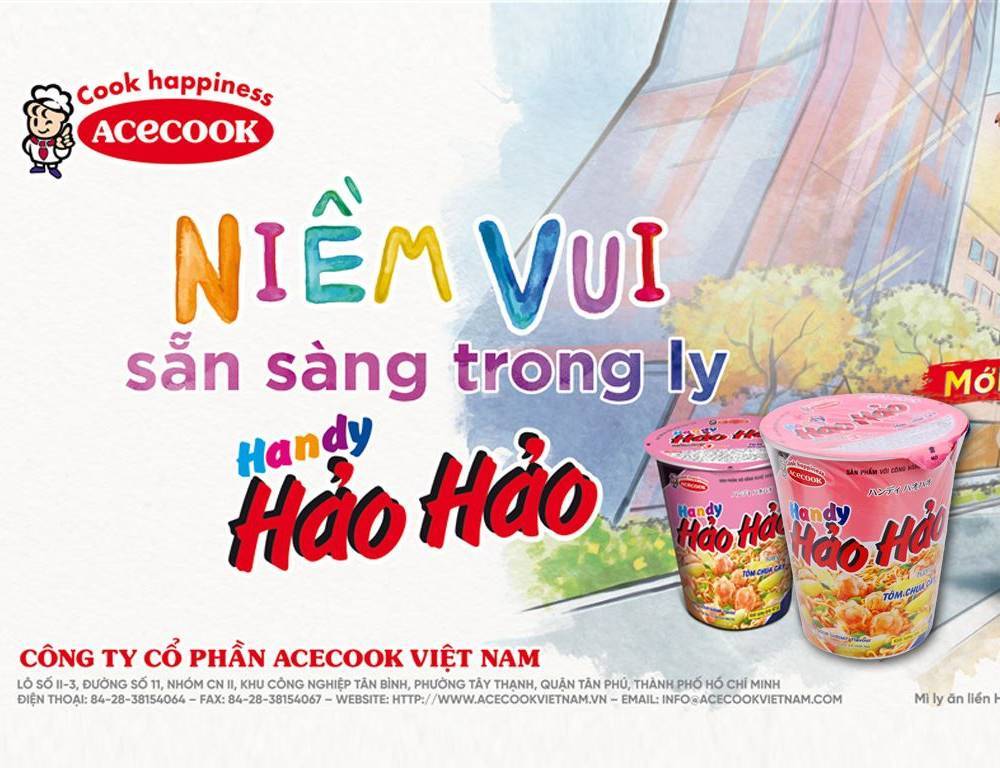 Thùng 24 ly mì Handy Hảo Hảo tôm chua cay 67g