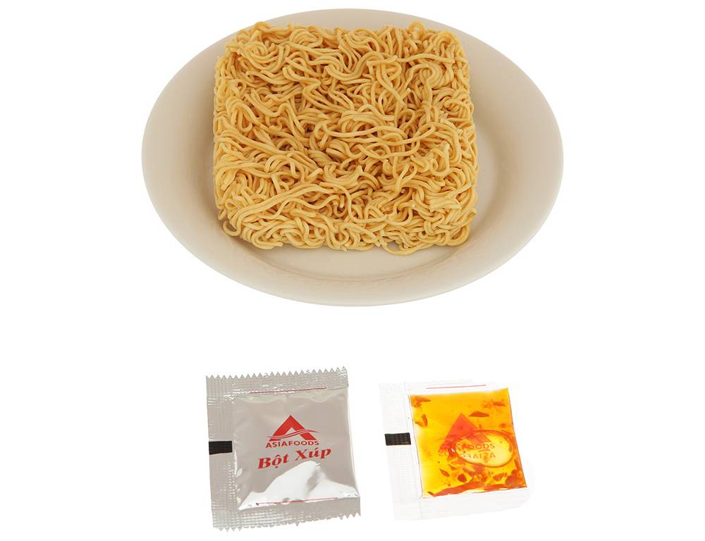 Thùng 30 gói mì Gấu Đỏ tôm và gà 63g