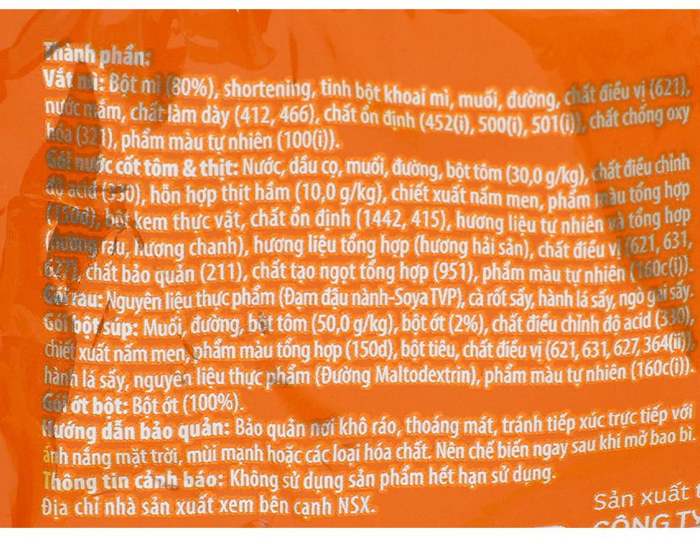 Thùng 30 gói mì 3 Miền Gold chua cay Thái 75g