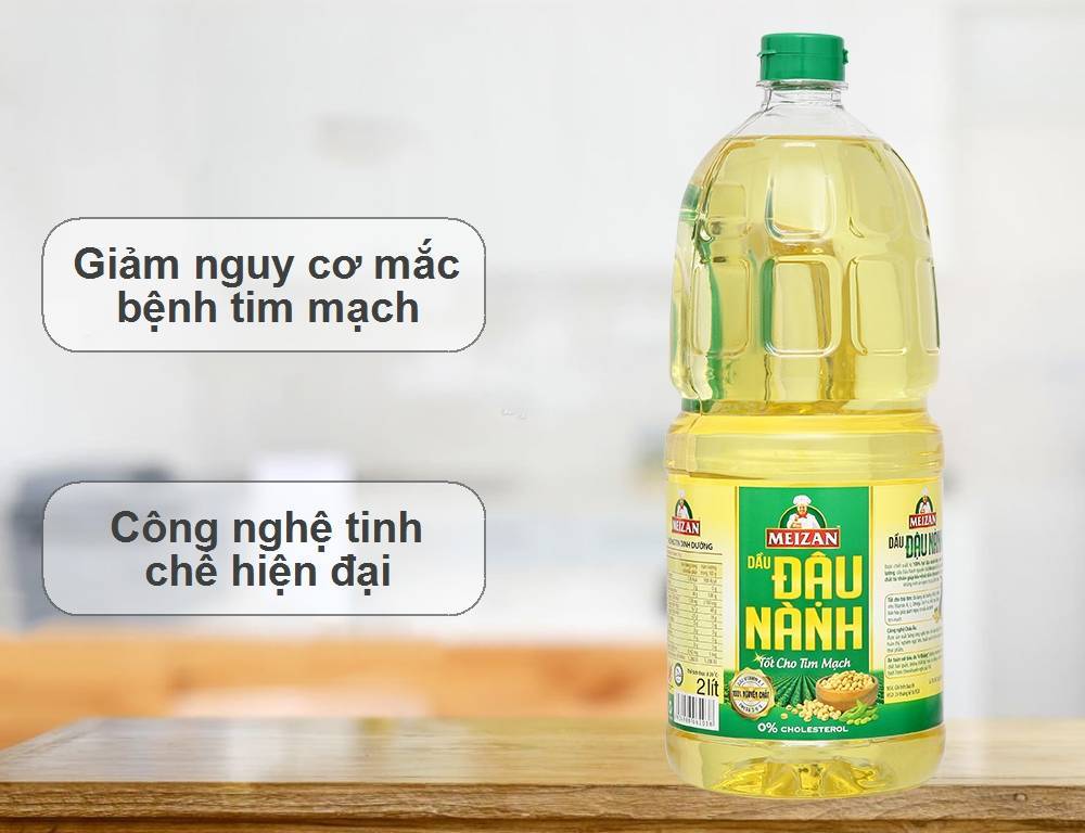 Dầu đậu nành Meizan can 2 lít