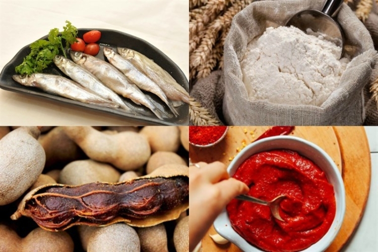 Nguyên liệu làm cá trứng chiên giòn chấm kèm mắm me