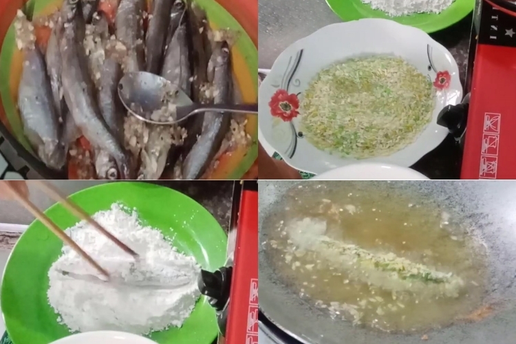 Các bước làm cá trứng chiên xù