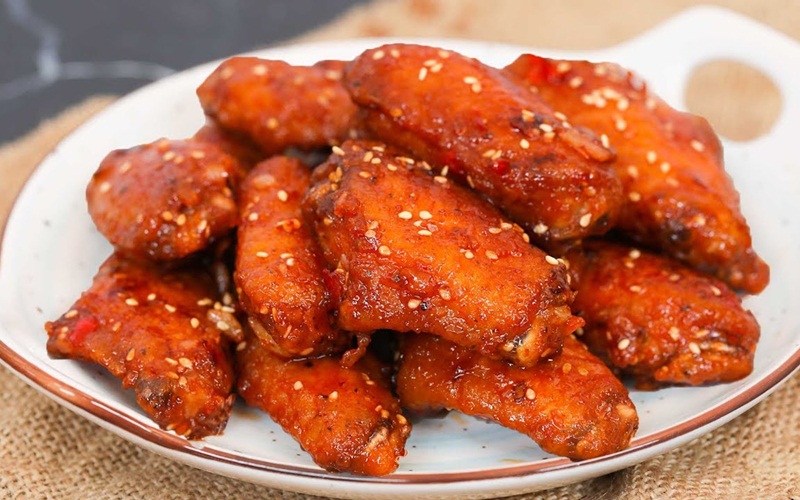 Gà chiên sốt me